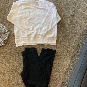 Leggings and Sweater